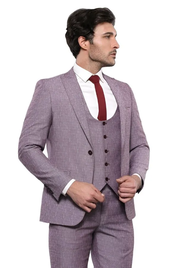Vested Burgundy Men's Suit | Wessi sold by Wessi product image thumbnail 3