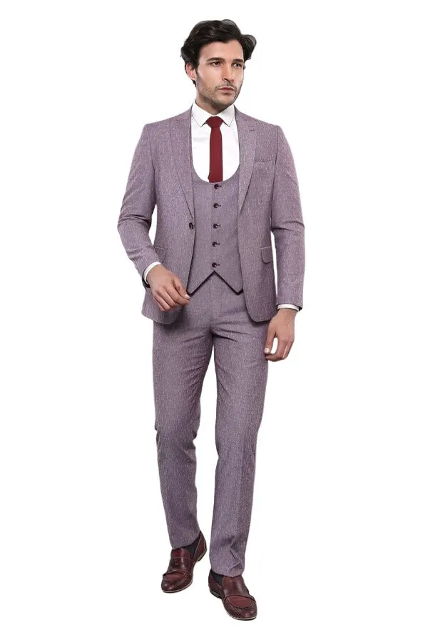 Vested Burgundy Men's Suit | Wessi sold by Wessi product image thumbnail 4