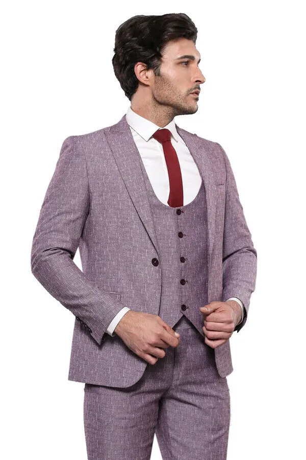 Vested Burgundy Men's Suit | Wessi sold by Wessi