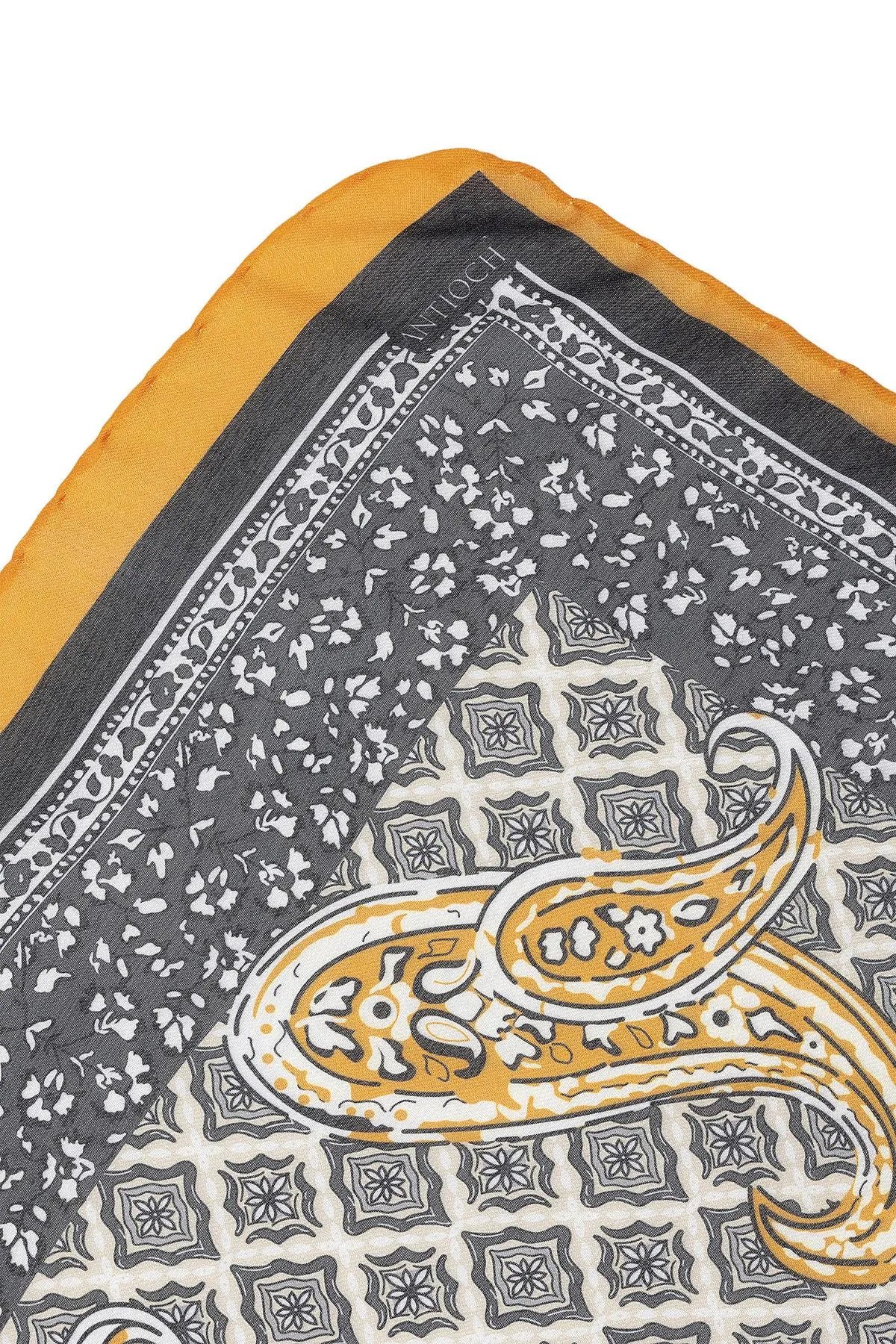 Men's Orange Ethnic Patterned Scarf - Wessi sold by Wessi product image thumbnail 4