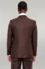 Plain Slim Fit Brown Men Suit - Wessi sold by Wessi