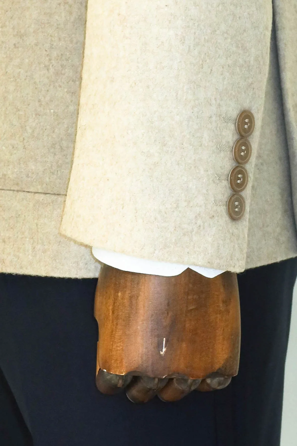 Slim Fit Plain Wide Lapel Cream Men Wool Blazer and Trousers Combination- Wessi sold by Wessi