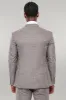 Patterned Vested Slim-Fit Beige Men’s Suit - Wessi sold by Wessi