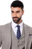 Patterned Vested Slim-Fit Beige Men’s Suit - Wessi sold by Wessi