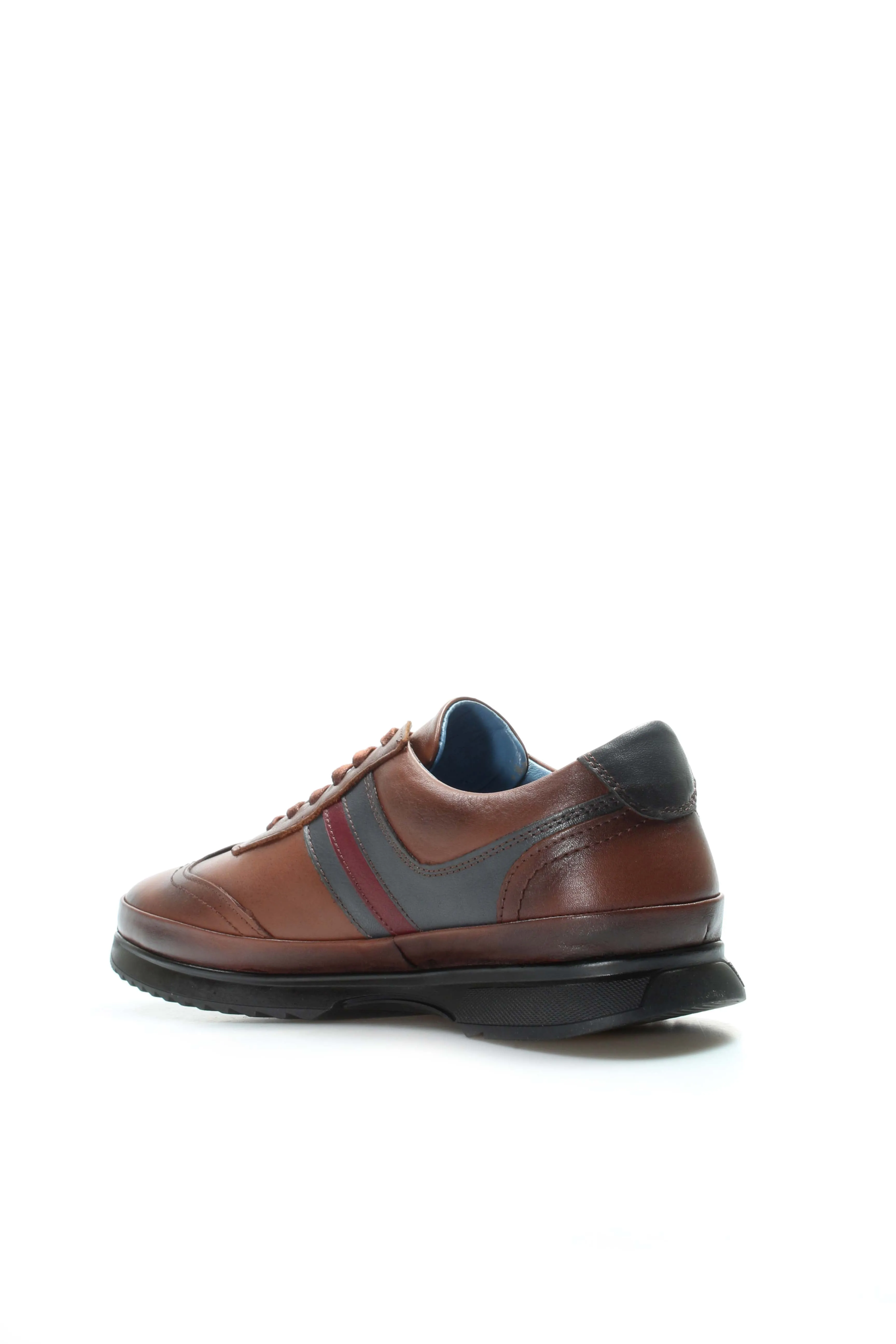 Brown Leather Stripe Sneakers Wessi sold by Wessi product image thumbnail 3