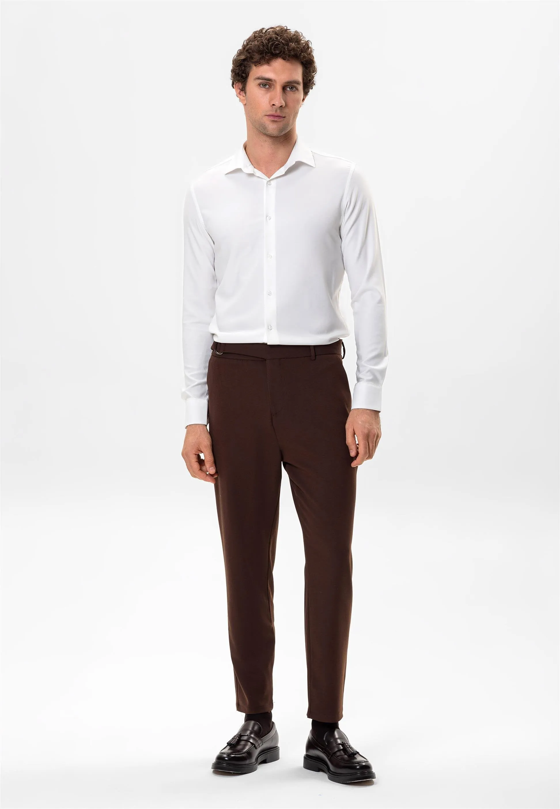 White Slim Fit Men's Shirt - Wessi sold by Wessi product image thumbnail 2