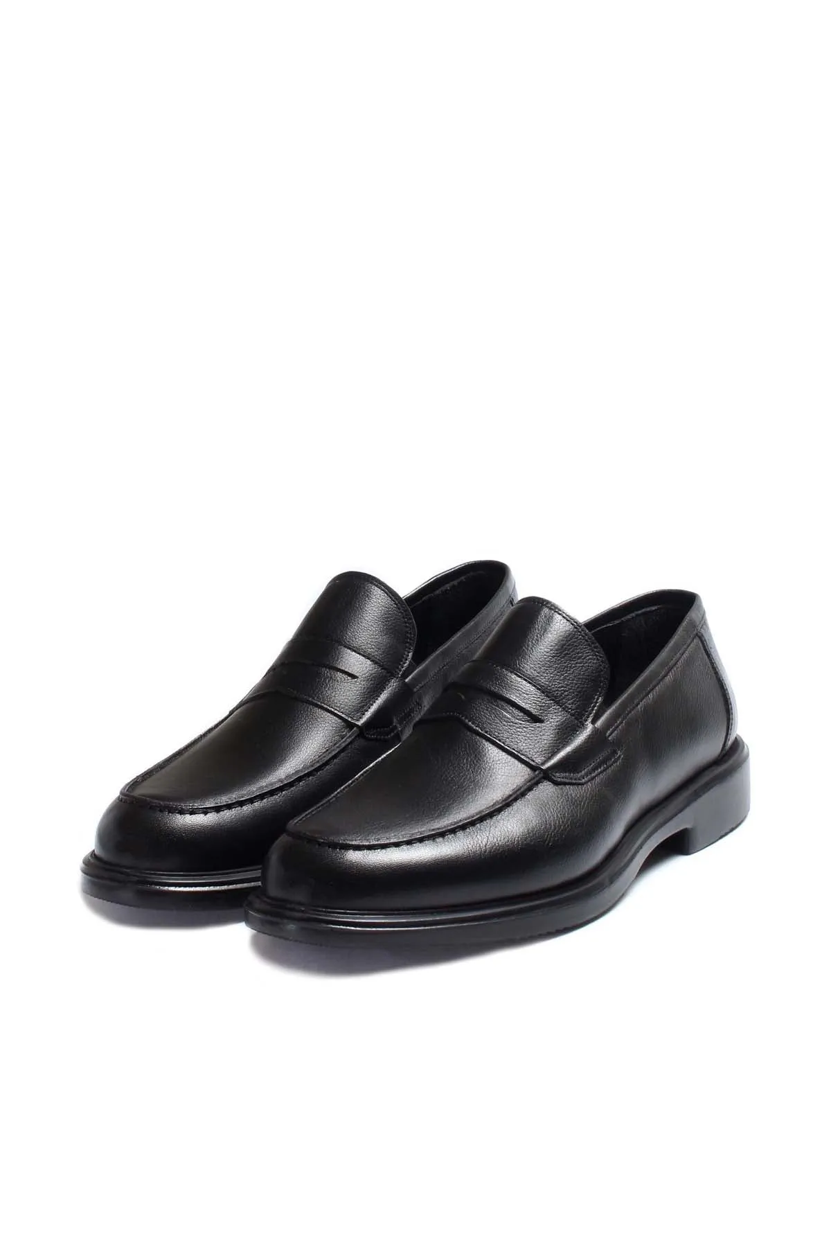 Men's Black Leather Penny Loafers-Wessi sold by Wessi product image thumbnail 5