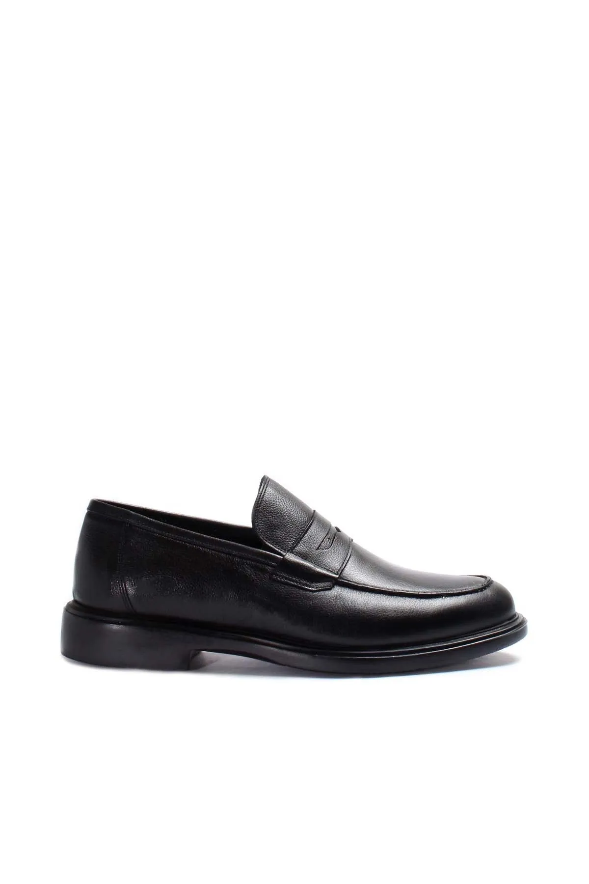 Men's Black Leather Penny Loafers-Wessi sold by Wessi