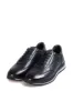 Men's Navy Blue Casual Leather Sneakers with Grey Accents - Wessi sold by Wessi