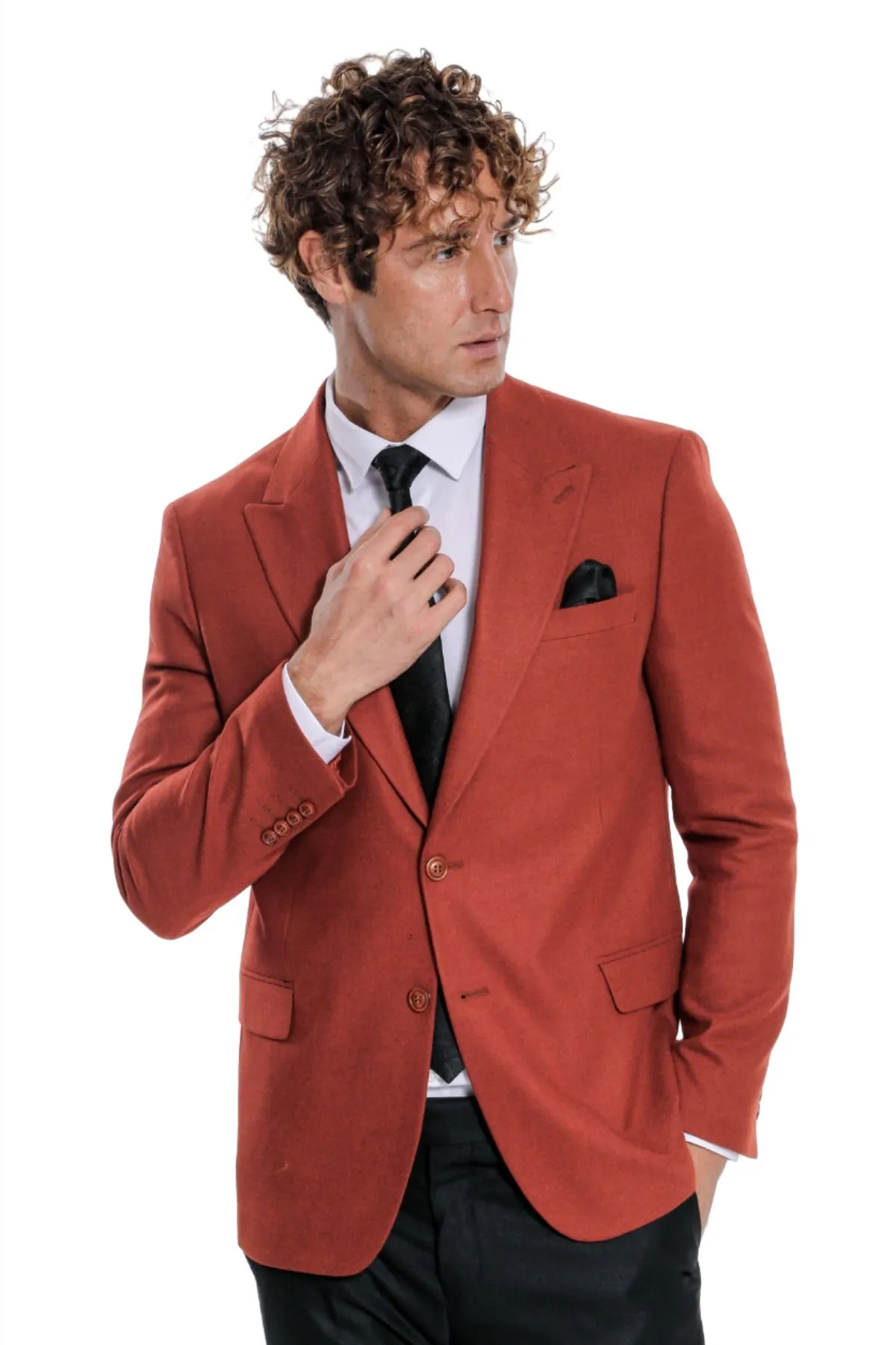 Plain Slim Fit Sport Burgundy Men Blazer - Wessi sold by Wessi product image thumbnail 5