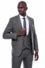 Striped Dark Beige Double Breasted Suit - Wessi sold by Wessi