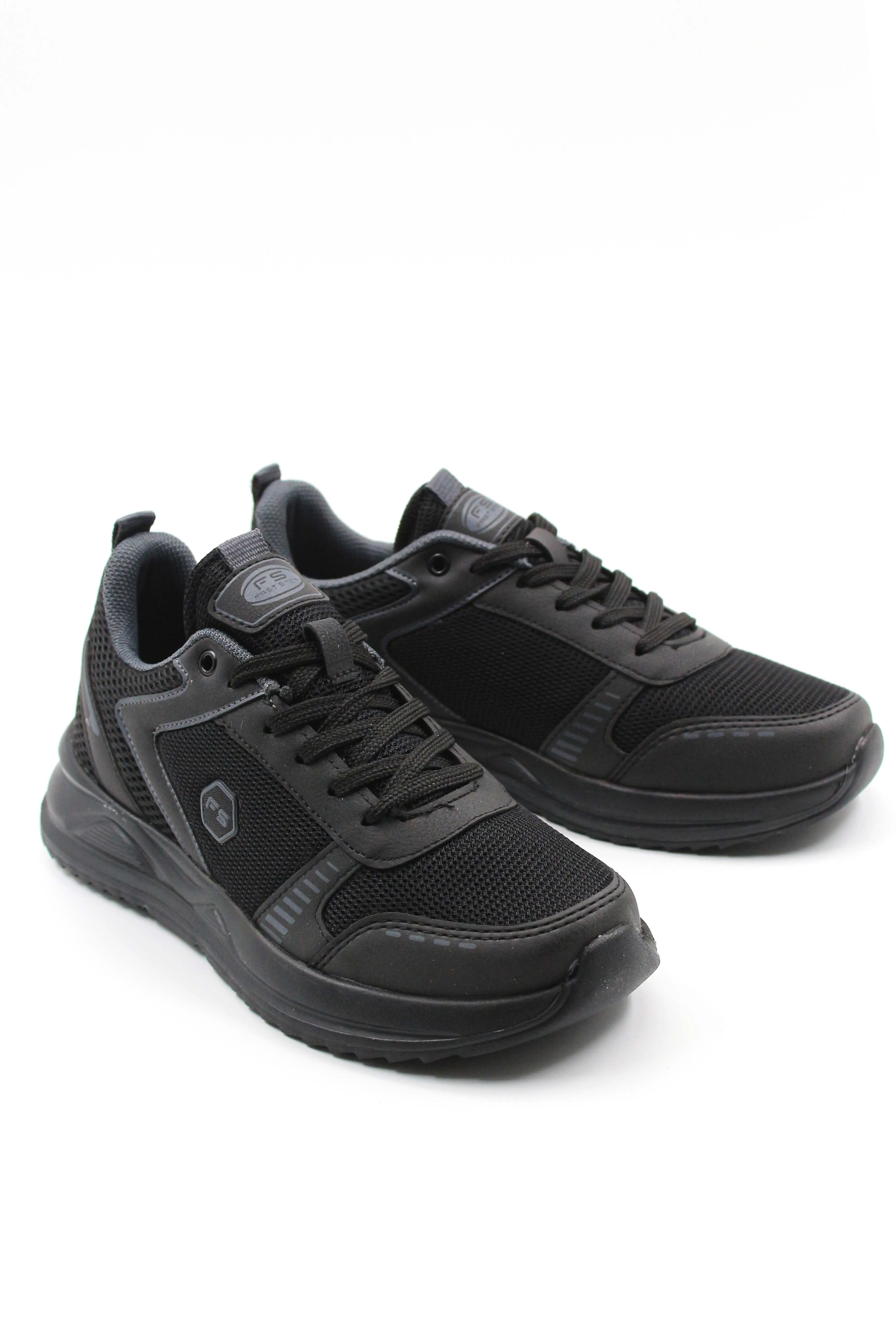Men's Black Mesh Athletic Sneakers with Cushioned Sole - Wessi sold by Wessi product image thumbnail 4