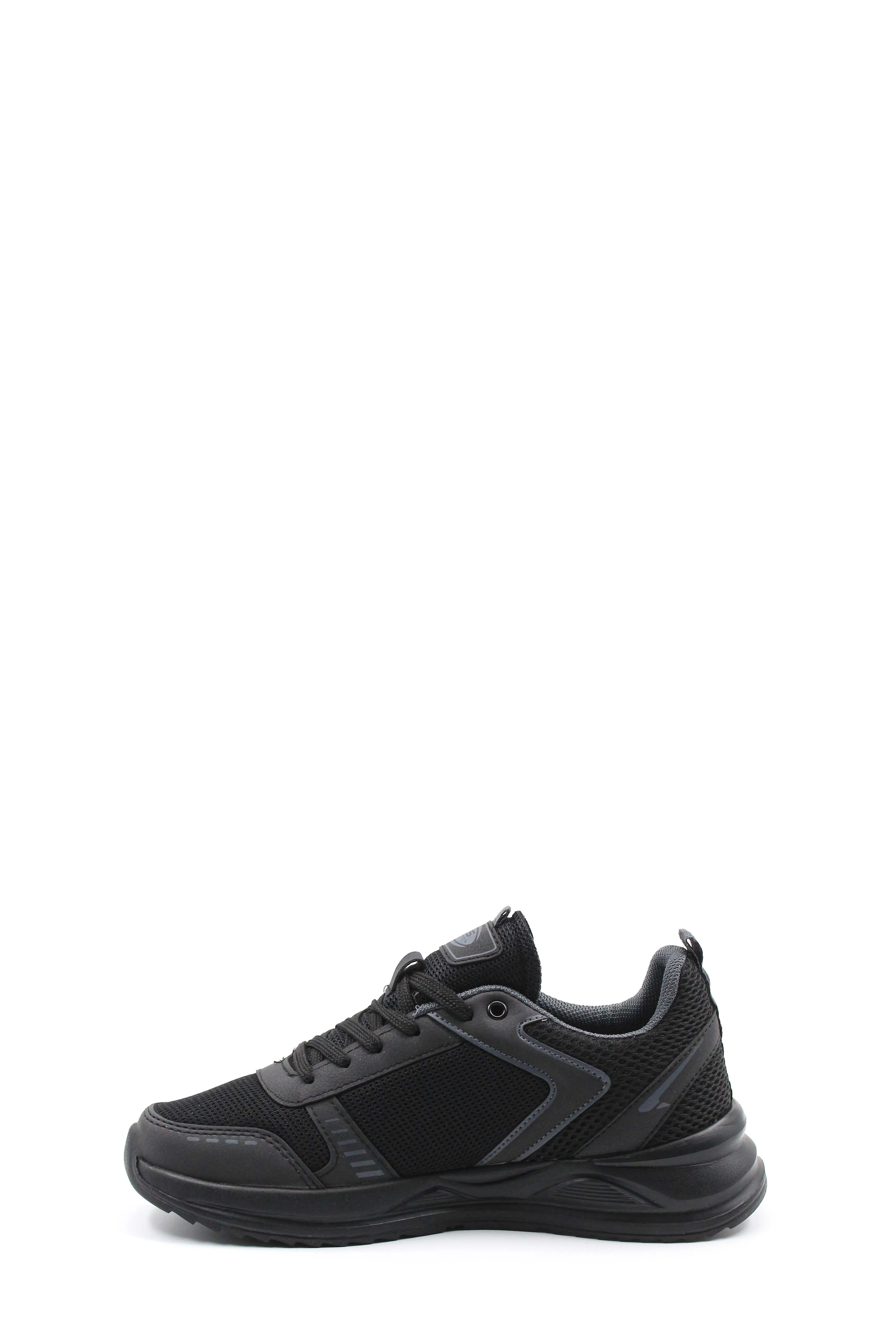 Men's Black Mesh Athletic Sneakers with Cushioned Sole - Wessi sold by Wessi product image thumbnail 2