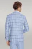 Checked Patterned Slim Fit Light Blue Men Suit - Wessi sold by Wessi