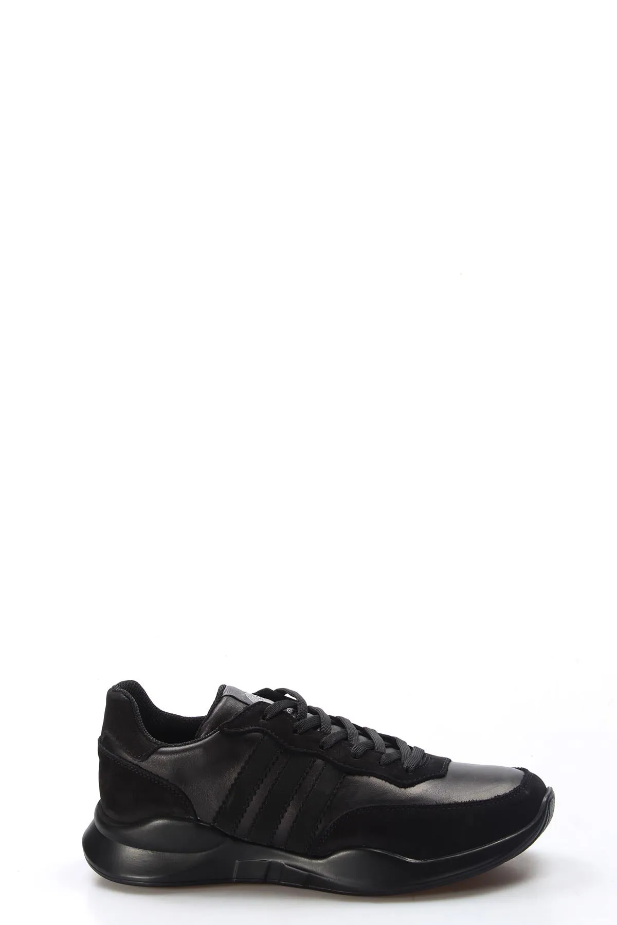 Black Suede Lace-Up Sneakers-Wessi sold by Wessi product image thumbnail 2