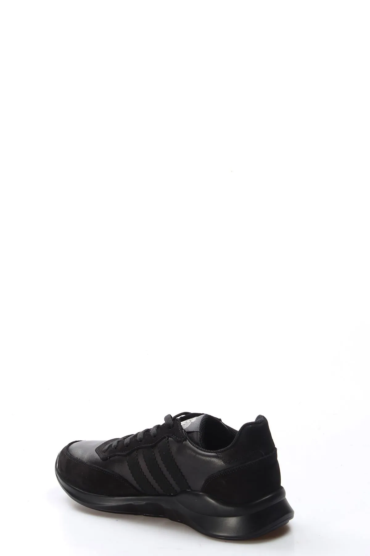 Black Suede Lace-Up Sneakers-Wessi sold by Wessi product image thumbnail 3