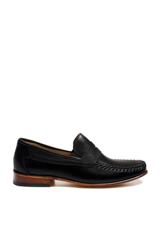 Black Penny Loafers-Wessi sold by Wessi