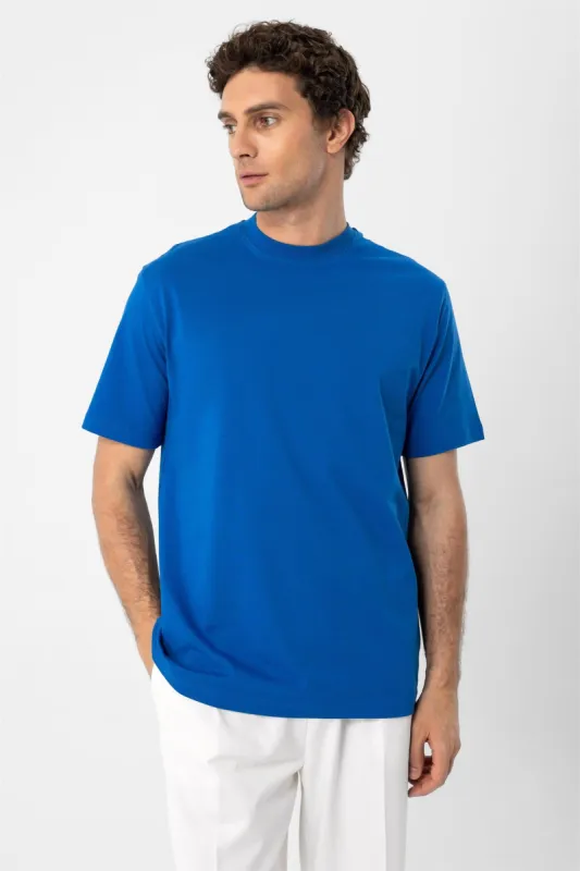 Sax Crew Neck Basic T-Shirt - Wessi sold by Wessi