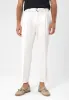 Men's Ecru High Waist Girdle Closure  Trousers - Wessi sold by Wessi