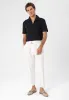 Men's Ecru High Waist Girdle Closure  Trousers - Wessi sold by Wessi