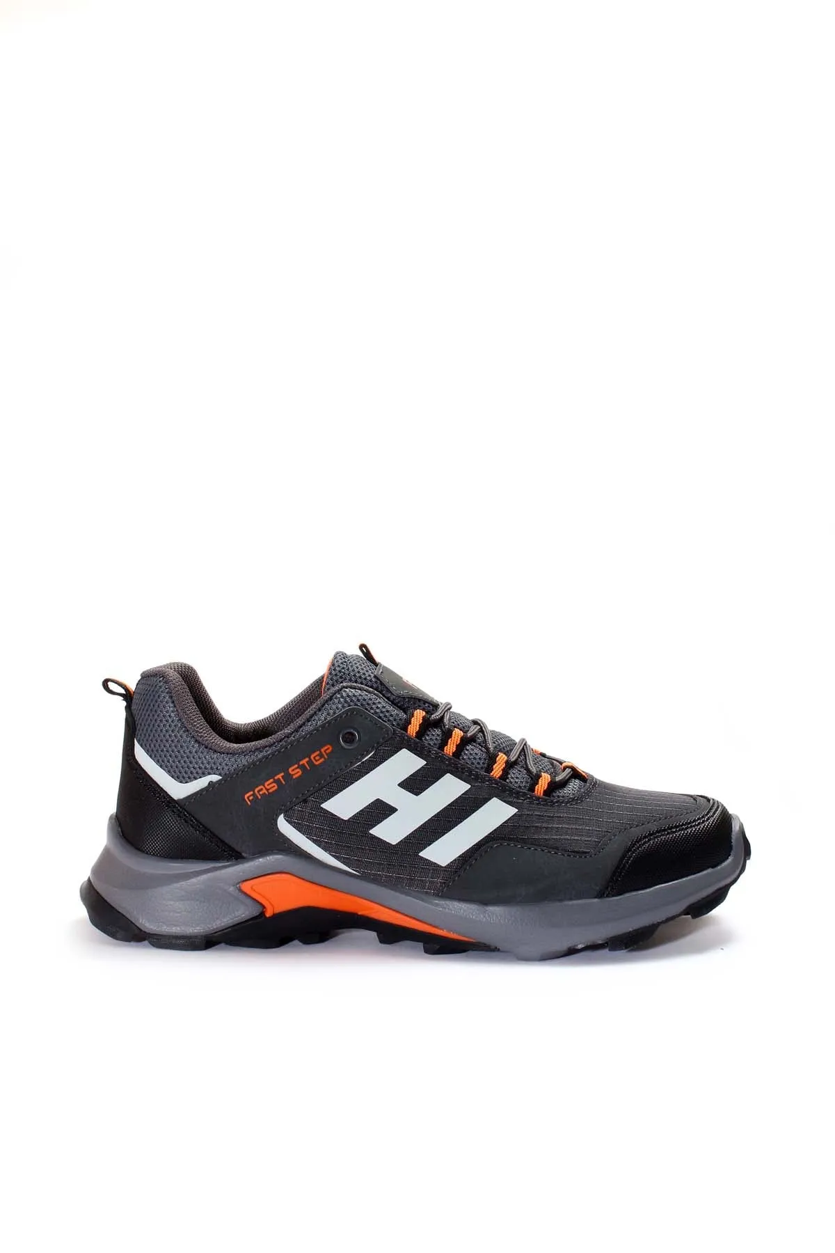 Men's Black and Gray Athletic Sneakers with Orange Accents - Wessi sold by Wessi