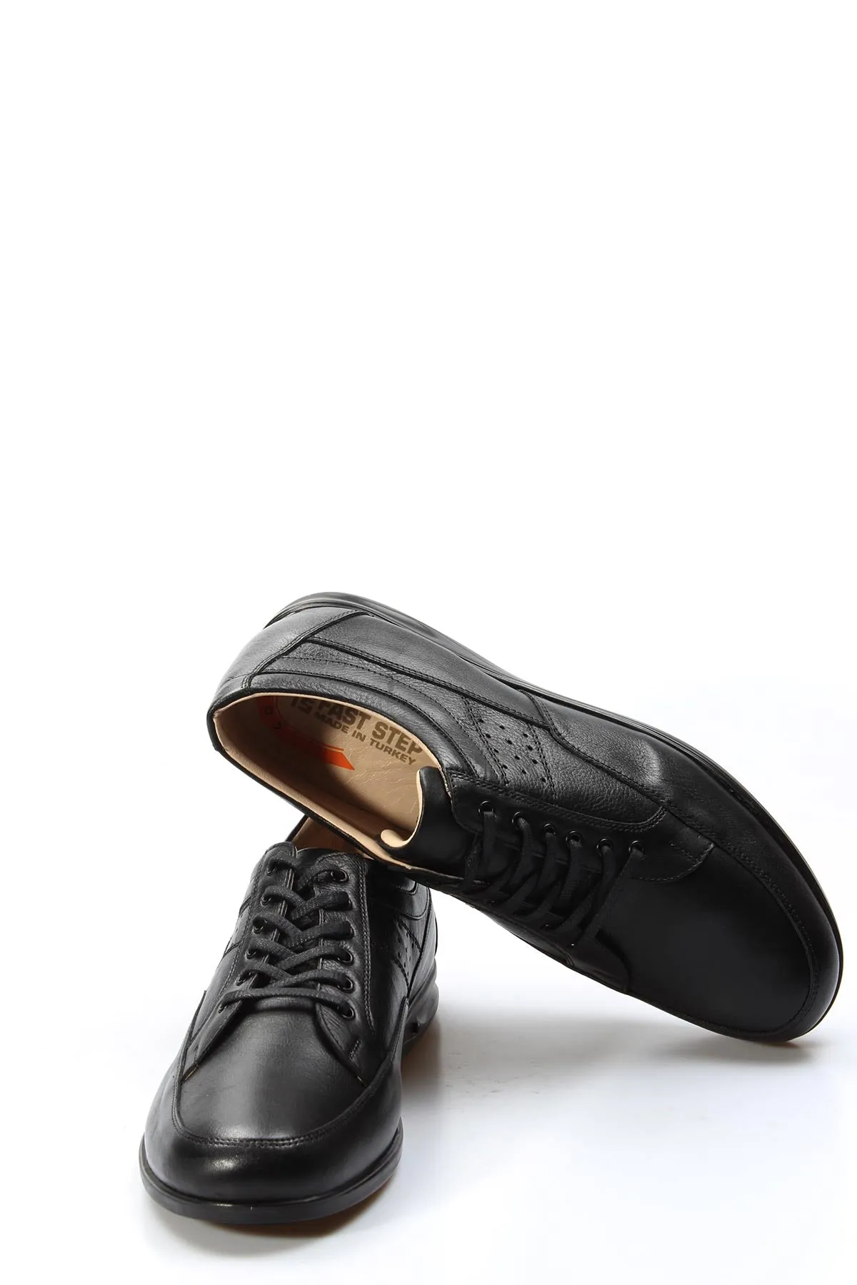 Black Casual Leather Lace-Up-Wessi sold by Wessi product image thumbnail 4
