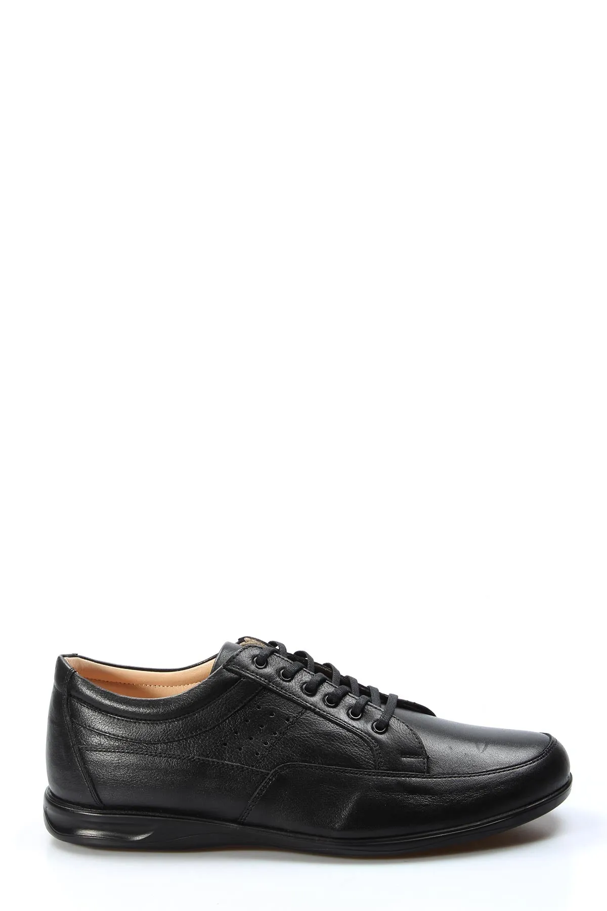 Black Casual Leather Lace-Up-Wessi sold by Wessi