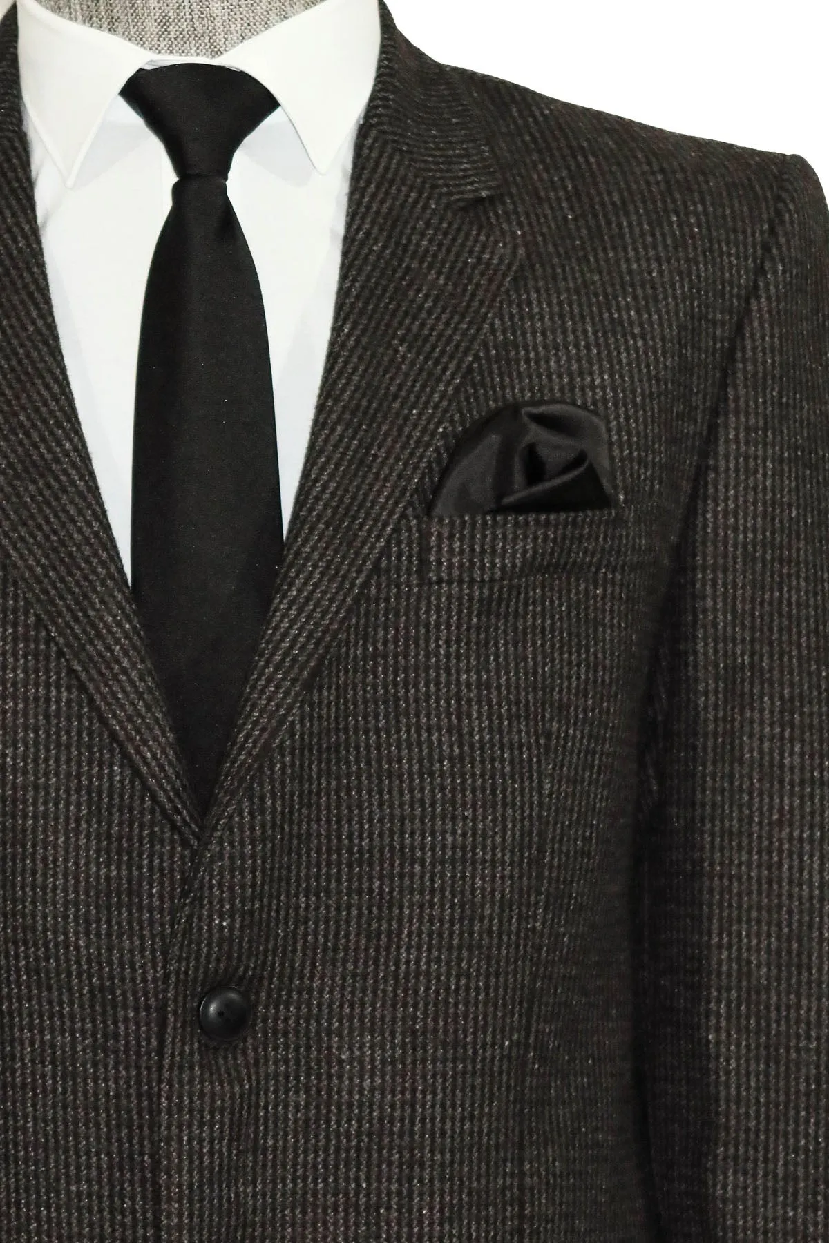 4 Drop Regular Cut Anthracite Men Blazer - Wessi sold by Wessi product image thumbnail 2