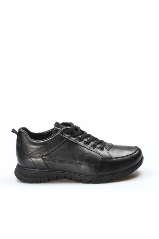Black Leather Walking Sneakers Wessi sold by Wessi