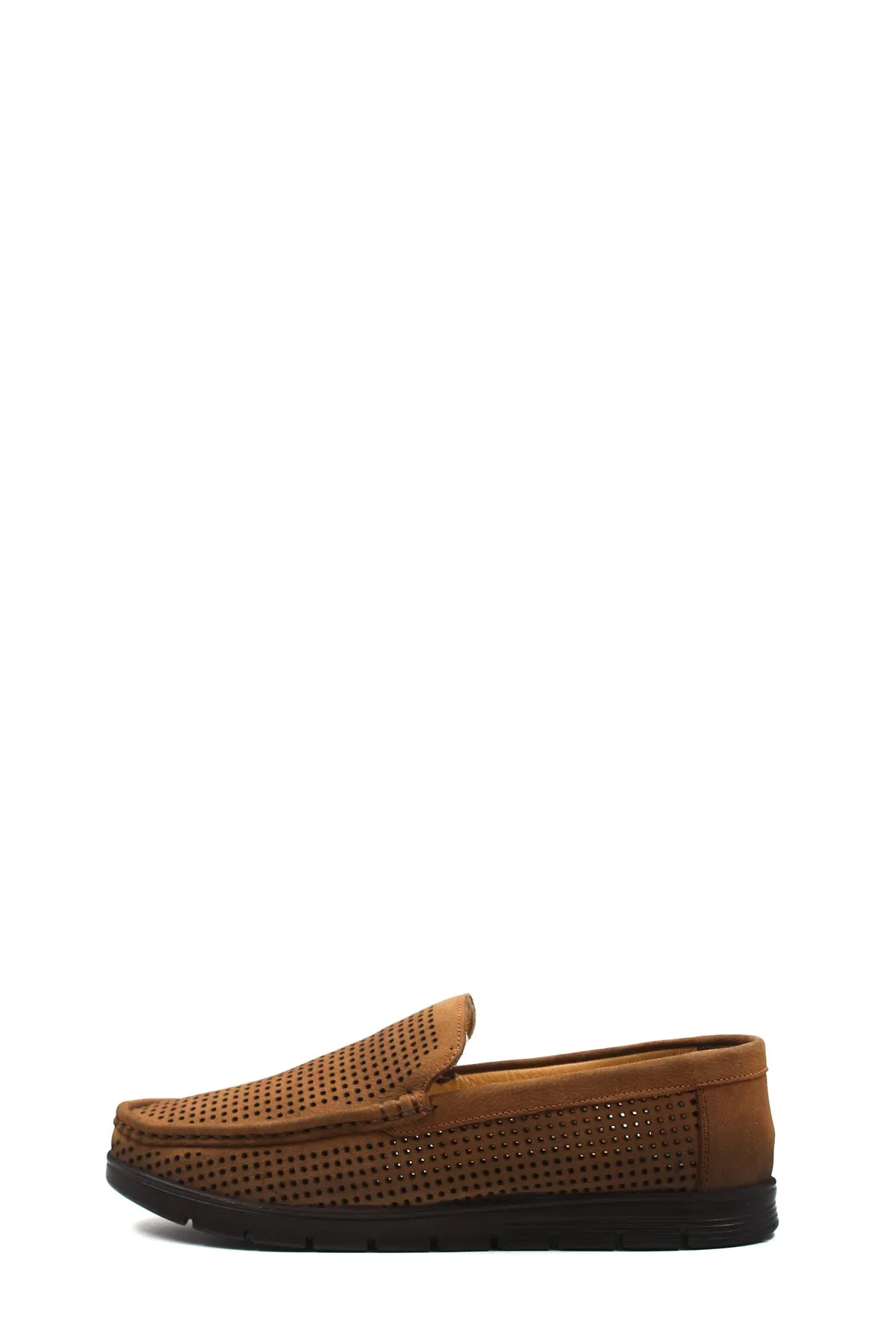 Tan Perforated Suede Loafers Wessi sold by Wessi product image thumbnail 2