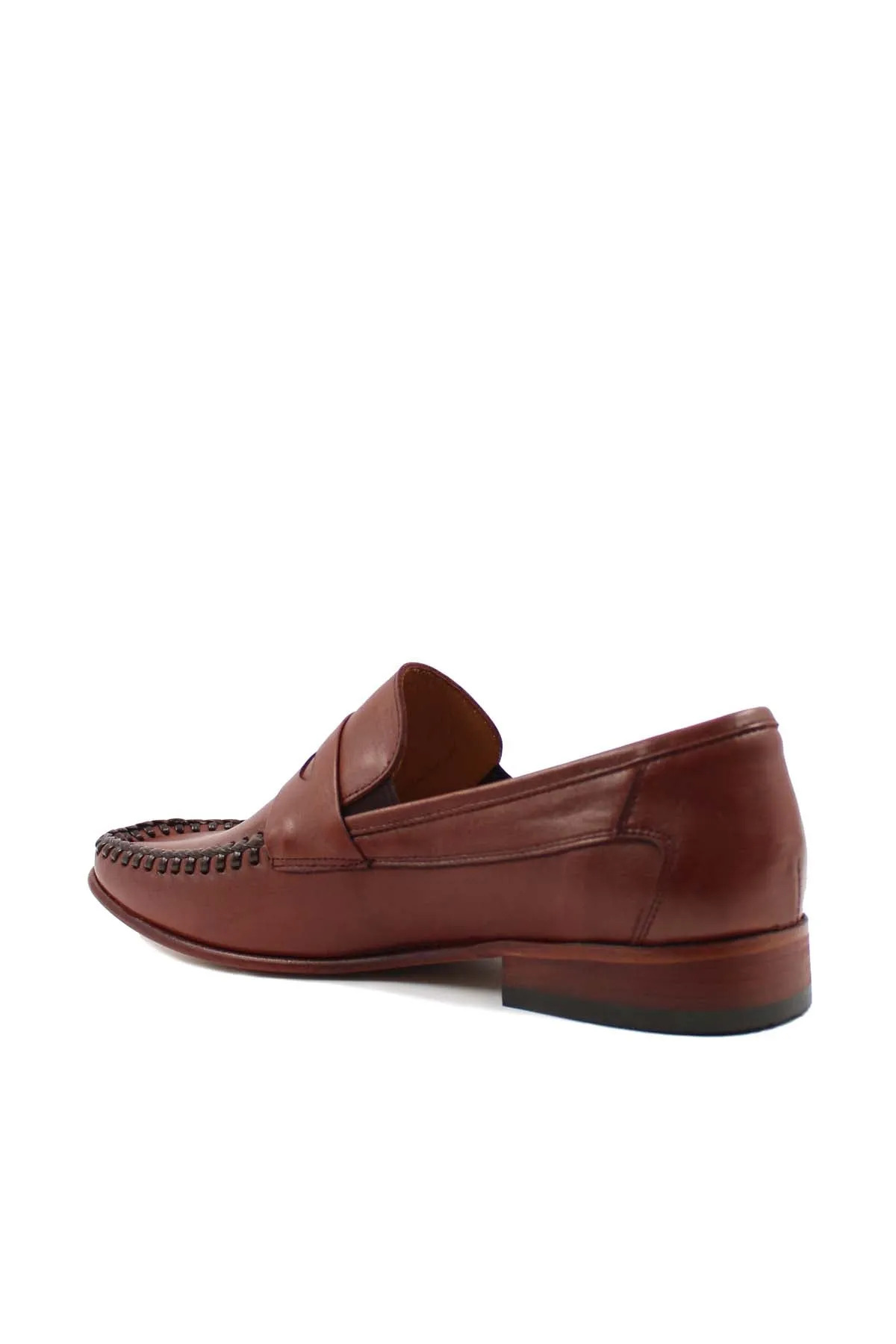 Tan Leather Moccasin Loafers Wessi sold by Wessi product image thumbnail 2