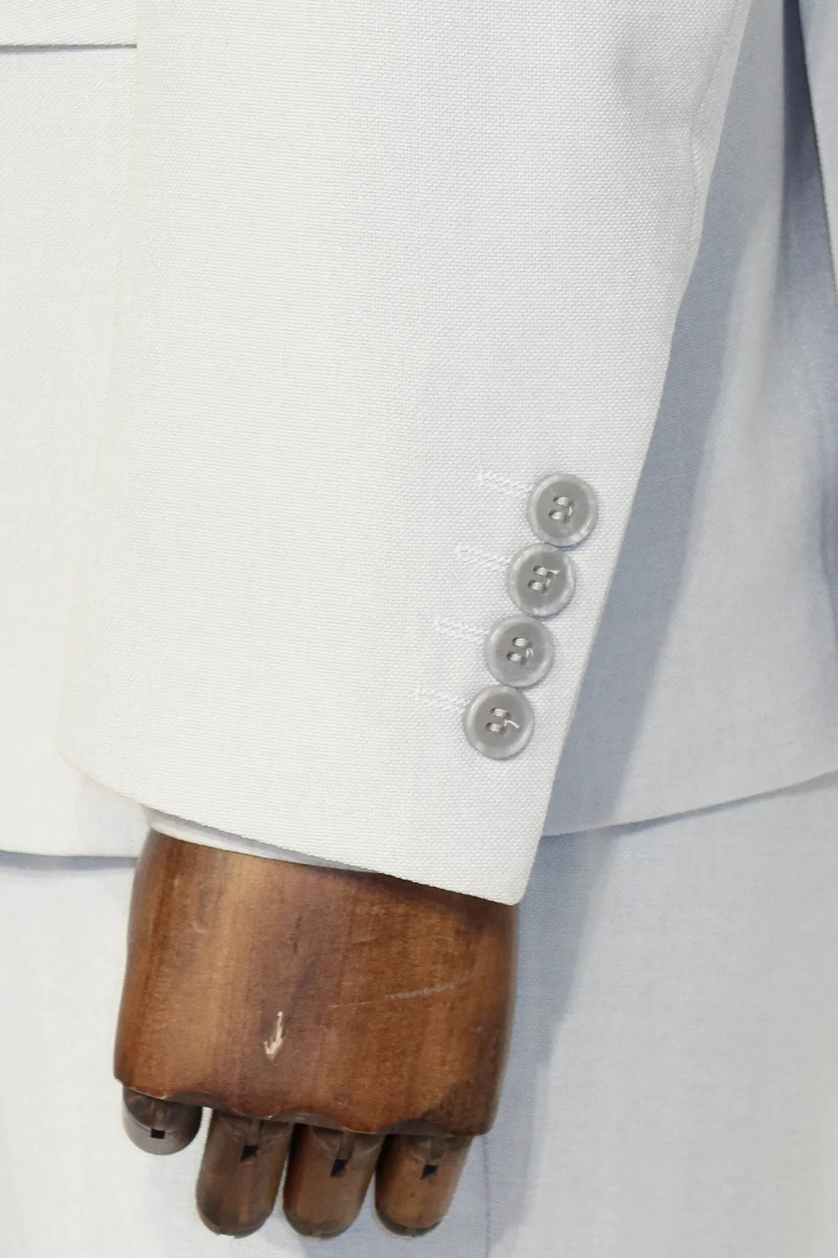 3 -Piece Single Button Peak Lapel White Men Suit - Wessi sold by Wessi product image thumbnail 5