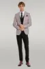 Checked Slim Fit Burgundy Men Suit - Wessi sold by Wessi