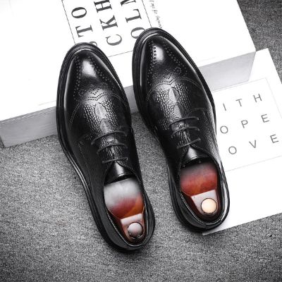 Men's Business Leather Shoes Brogue Formal Wear Business Casual sold by Wessi