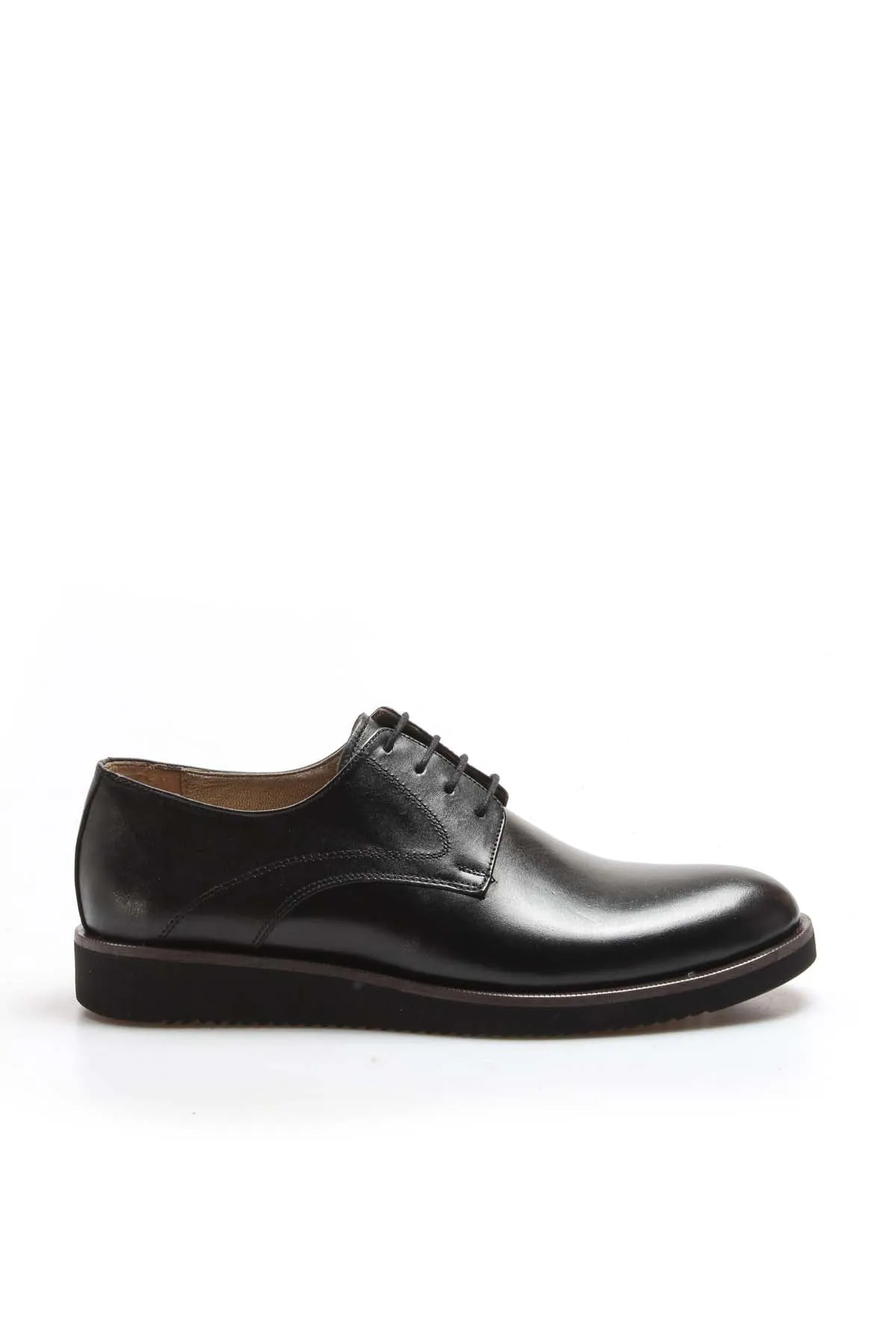 Men's Black Leather Derby Shoes-Wessi sold by Wessi product image thumbnail 2