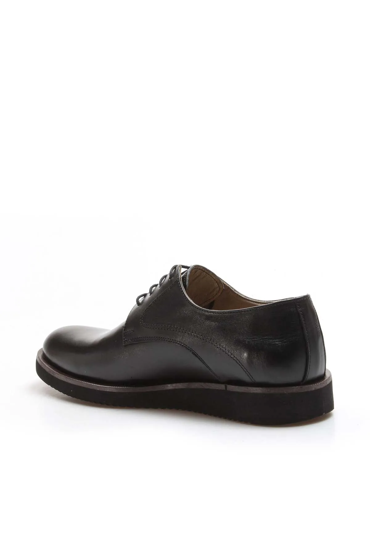 Men's Black Leather Derby Shoes-Wessi sold by Wessi product image thumbnail 3