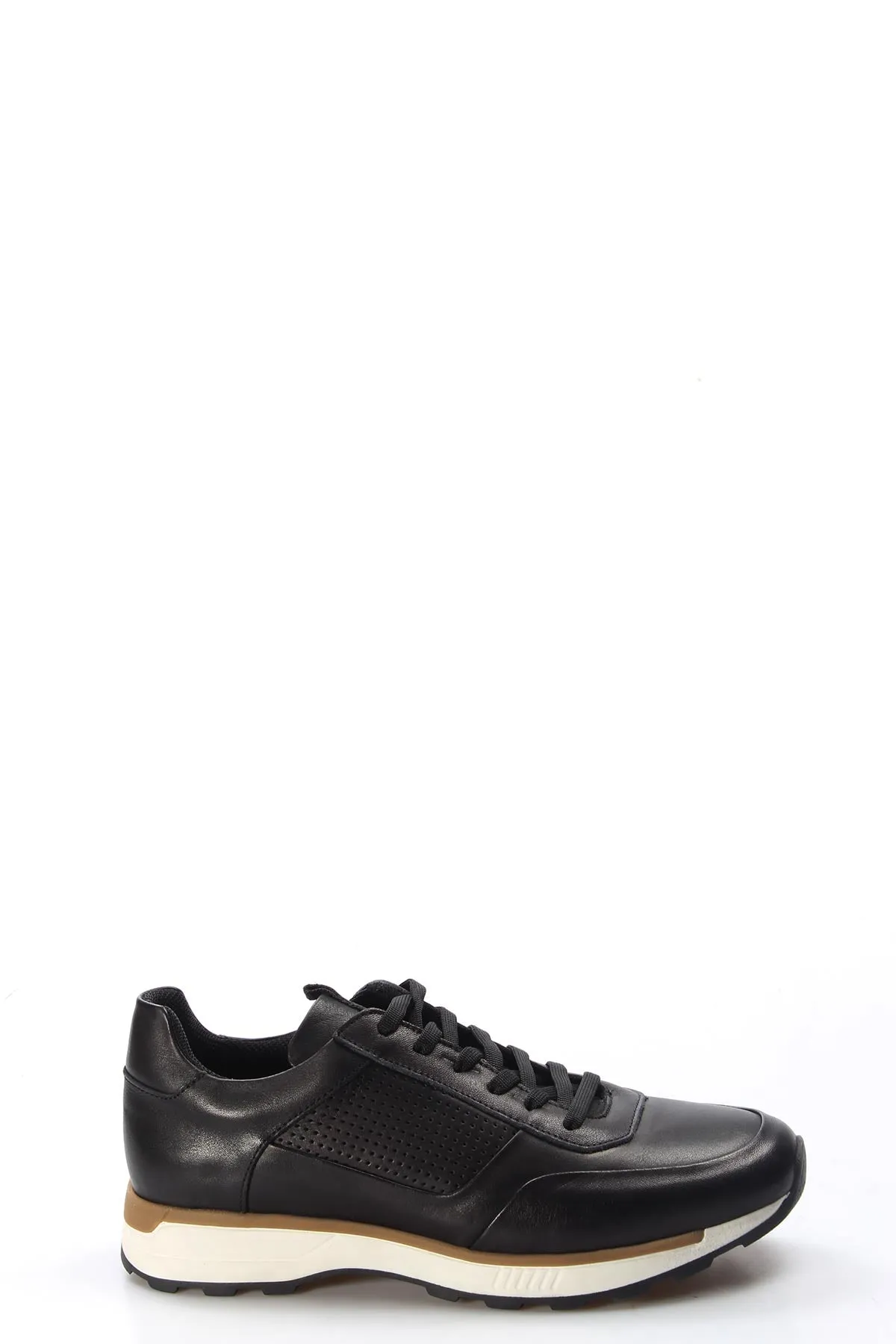 Men's Black and Brown Leather Sneakers-Wessi sold by Wessi product image thumbnail 2