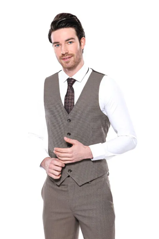 Dark Brown Men  Vest - Wessi sold by Wessi