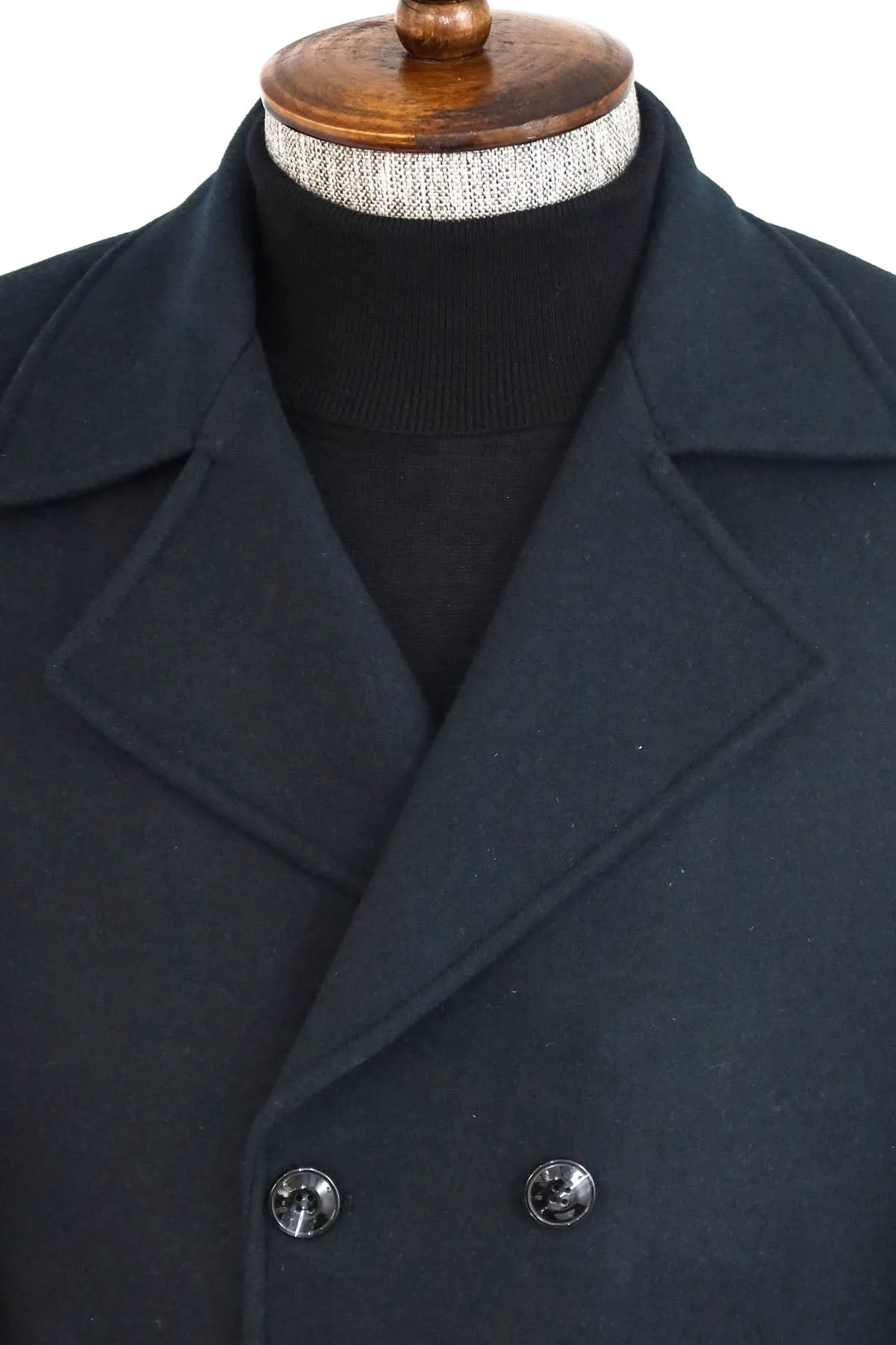 Double Breasted Wide Lapel Cachet Green Men Coat - Wessi sold by Wessi product image thumbnail 2
