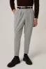 Men's Light Grey High Waist Belted Trousers - Wessi sold by Wessi