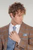 Checked Patterned Slim Fit Brown Men Suit - Wessi sold by Wessi