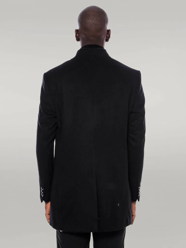 Mandarin Collar Men's Long Coat | Wessi sold by Wessi product image thumbnail 4