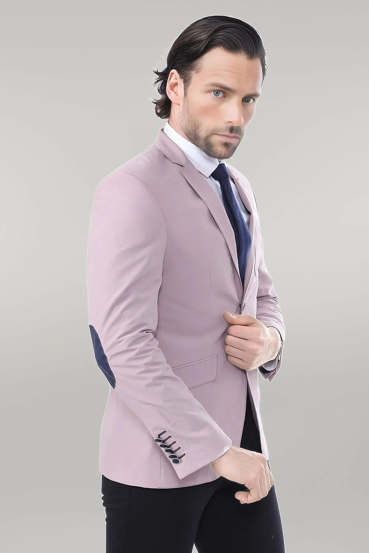 Patched Light Pink Blazer - Wessi sold by Wessi