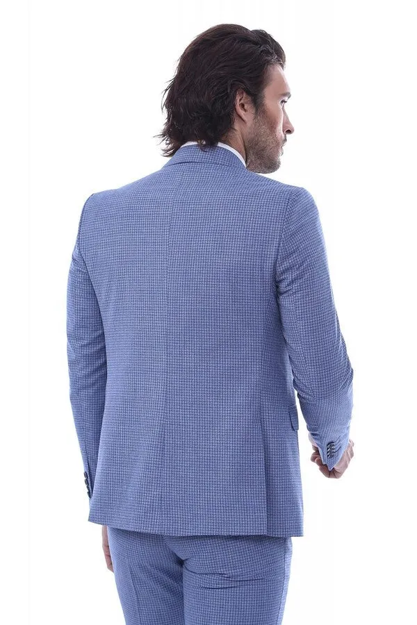 Single Button Pointed Collar Blazer Three Pieces Of Suit - Wessi sold by Wessi product image thumbnail 4