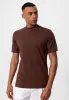 Men's Brown Slim Fit Basic T-Shirt - Wessi sold by Wessi