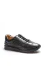 Men's Black Orthopedic Lace-Up Leather Sneakers with Cushioned Sole - Wessi sold by Wessi