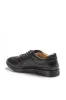 Men's Black Orthopedic Lace-Up Leather Sneakers with Cushioned Sole - Wessi sold by Wessi
