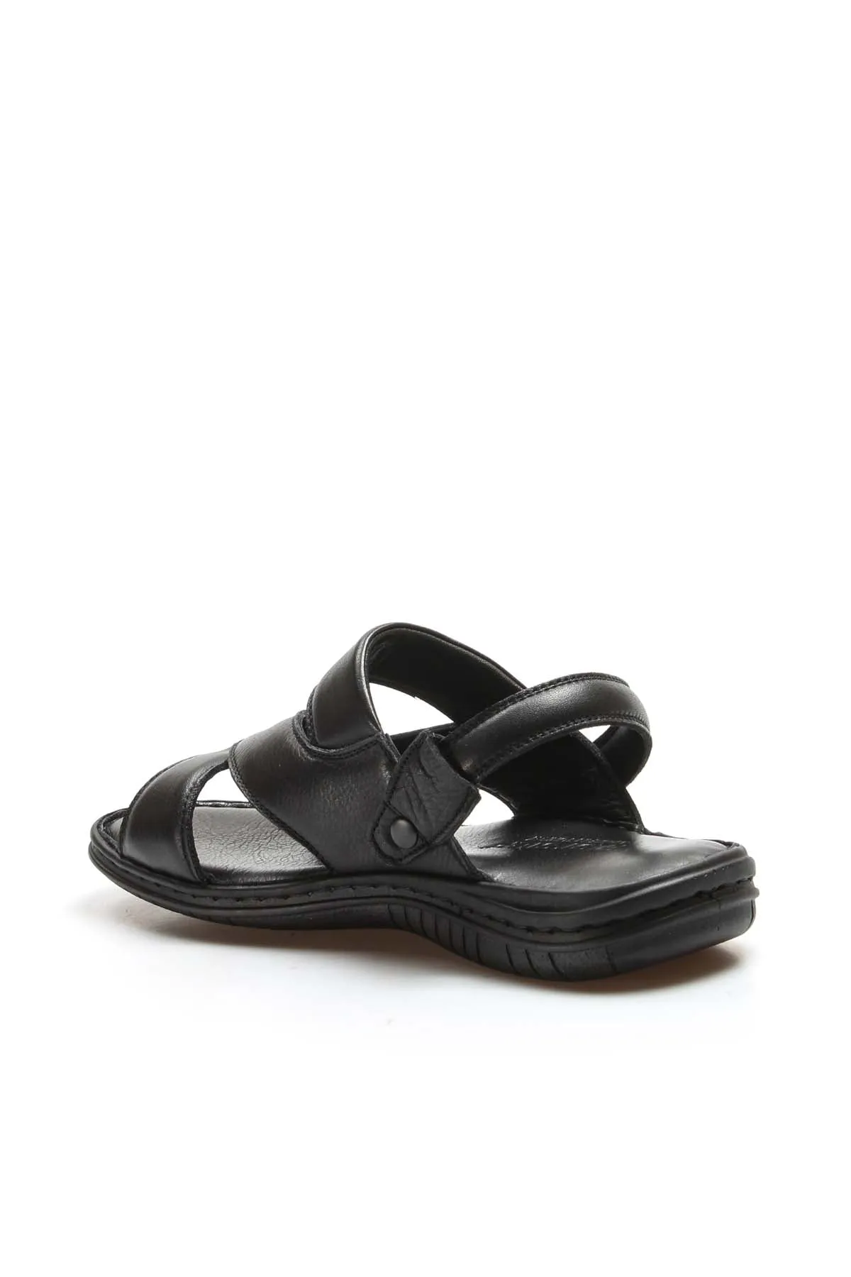 Men's Black Leather Sandals - Wessi sold by Wessi product image thumbnail 3