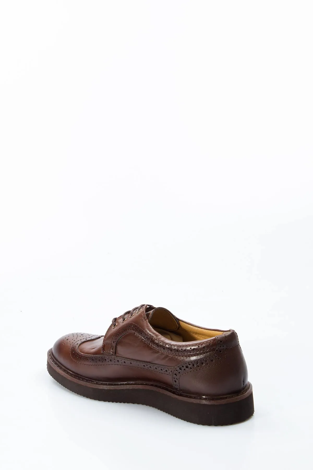 Men's Brown Brogue Leather Shoes - Wessi sold by Wessi product image thumbnail 3