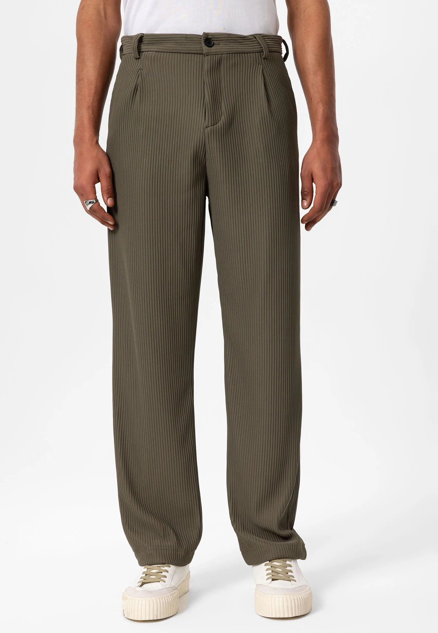 Men's Khaki Ribbed Pants - Wessi sold by Wessi